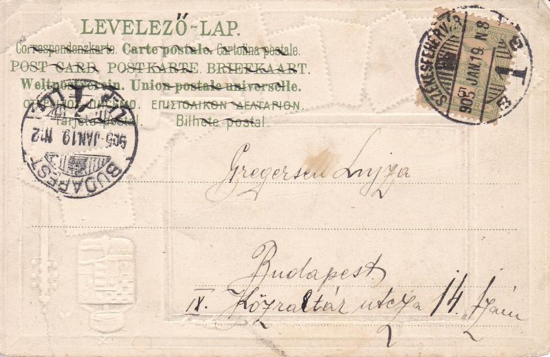 Hungary 1905 View Card 5filler Turul & Crown Hungary Stamp Images to Budapest X.