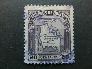 1935 A4P31F86 Bolivia Air Post Stamp 20c Used-