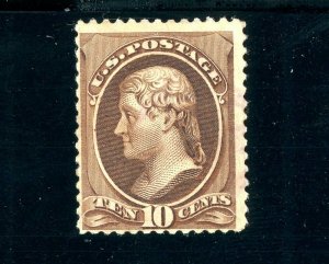 USAstamps Unused FVF US 1870 Jefferson National Bank Printing Scott 139 OG MNH