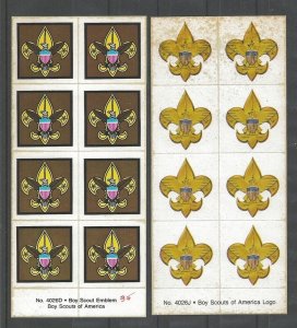 Boy Scout BSA emblem logo labels sheetlets
