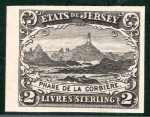 GB JERSEY REVENUE High Value £2 Superb Imperforate *PROOF* Lighthouse G2WHITE47 