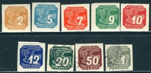 Czechoslovakia Bohemia; 1943: Sc. # P11-P19: U/MH Cpl. Set