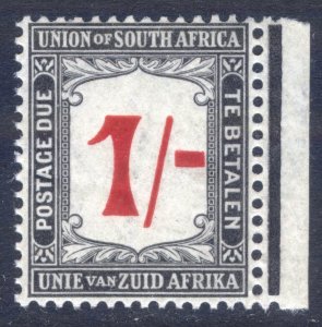 South Africa 1915 1s Black & Red Post Due Scott J7 SG D7 MNH Cat $77++