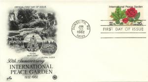 1982 International Peace Garden(Scott 2014) POA/Artcraft FDC