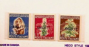 ITALY - TRIESTE Sc 85-7 NH ISSUE OF 1949 - #544-6 W/OVERPRINT