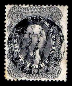 US.#37 USED REGULAR ISSUE OF 1860 - ALMOST VF - $325.00  (ESP#7041)
