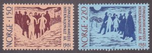 Norway # 790-791, International Year of the Disabled, NH, 1/2 Cat.