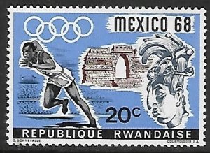 Rwanda # 250 - Olympics Mexico - Runner - MNH.....{KGr22}