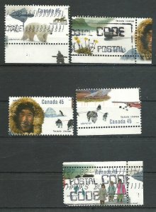 Canada #1574-1578  Used   VF 1995 PD