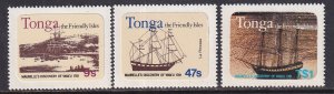 Tonga (1982) Sc 489, 491, 492 MNH. Some scratches on 492