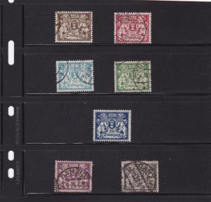 Danzig 127-135 Mint Hinged & used  