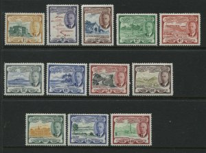 St. Kitts KGVI 1952 complete set unmounted  mint NH