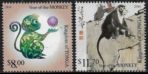 Tonga #1279-80 MNH Set - New Year of the Monkey