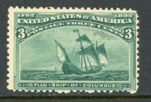 USA 1893 Columbian 3¢ Santa Maria  Scott #232 MNH P975