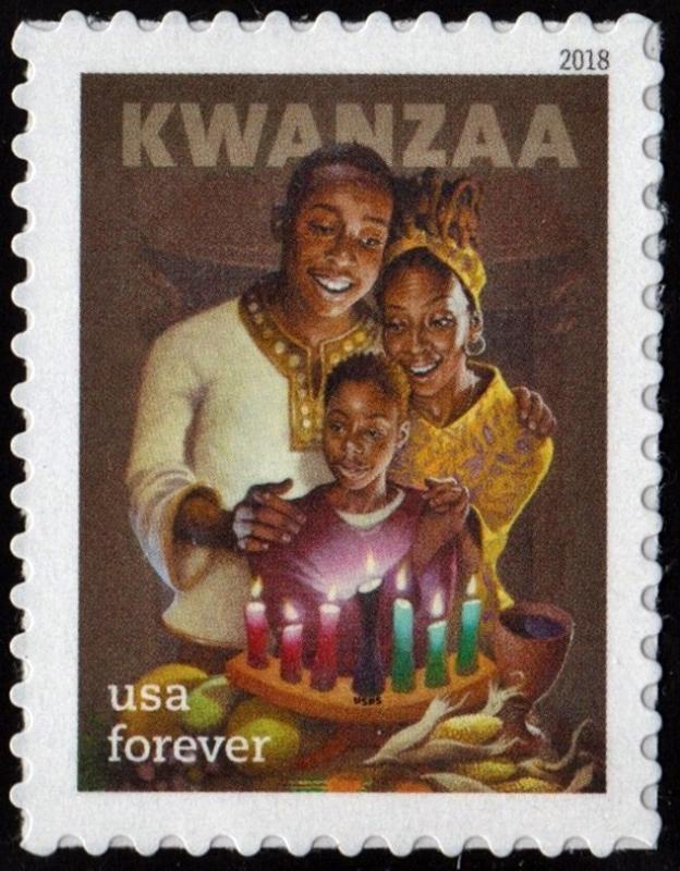 SC#5337 (50¢) Kwanzaa Single (2018) SA