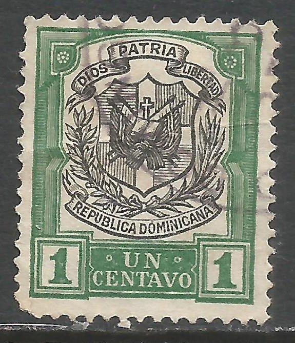 DOMINICAN REPUBLIC 179 VFU ARMS C402-11