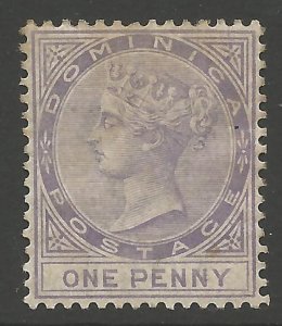 DOMINICA SG14 1886 1d LILAC MTD MINT