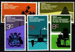 New Zealand #495-9 MNH CV $3.65