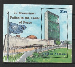 1999 UN-NY - Sc 769 - MNH VF - mini sheet - In Memoriam