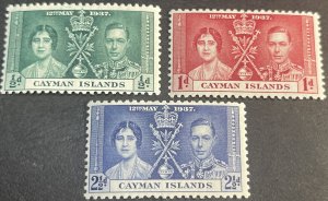 CAYMAN ISLANDS # 97-99-MINT/HINGED---COMPLETE SET---1937