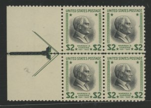 United States #833 Mint (NH) Plate Block (Cat)