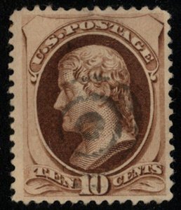 US #187 SCV $550.00 SUPERB used, near perfectly centered,  seldom seen so wel...