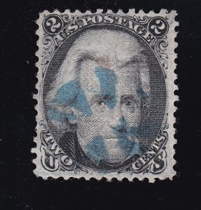 US 85b 2c Jefferson Used Z Grill F-VF appr SCV $1250 (BB2)
