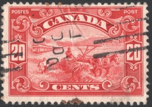 Canada SC#157 20¢ Harvesting Wheat with Horses(1929) Used*