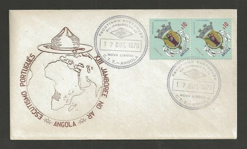 1970 Angola Portugal Boy Scout XIII Jamboree on Air