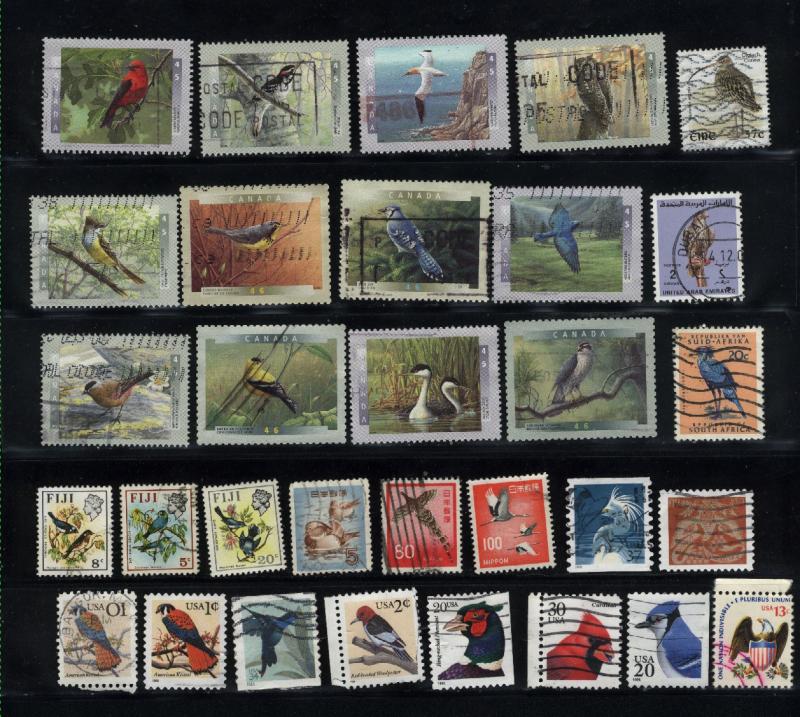 Birds 57 different  Mint & used  PD