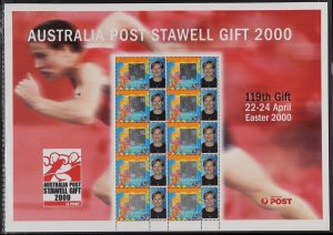 AUSTRALIA 2000 Stawell Gift $4.50 SES, 45c Millennium & generic tabs. MNH **.