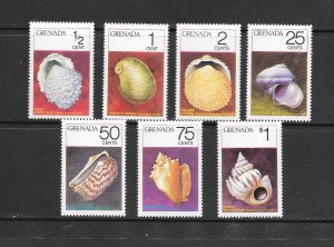 SHELLS -GRENADA #652-82 MNH