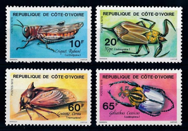 [65613] Ivory Coast 1978 Insects  MLH