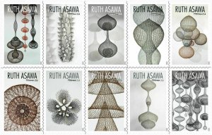 5504-5513 Ruth Asawa Block Of 10 Mint/nh FREE SHIPPING 