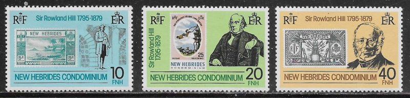 New Hebrides - British Scott #'s 265 - 267 MNH