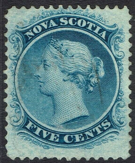 NOVA SCOTIA 1860 QV 5C WHITE PAPER USED 