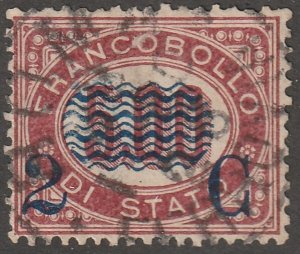 Italy, Scott#43,  used, hinged,  2c