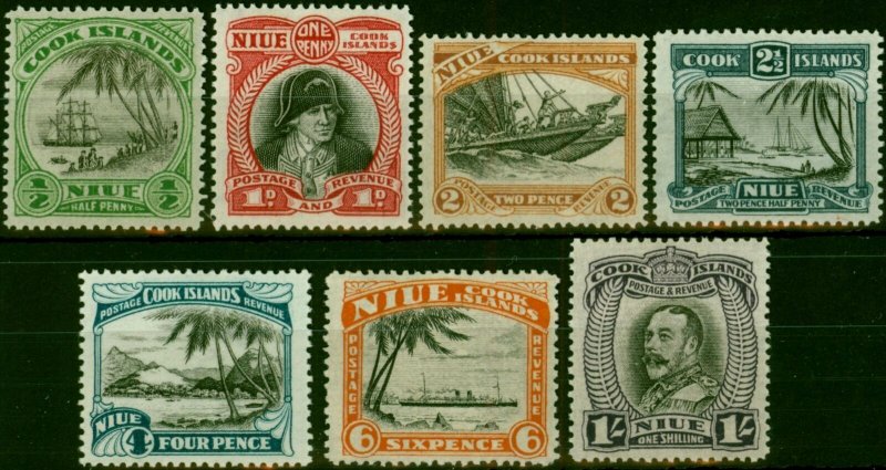 Niue 1932 Set of 7 SG55-61 Fine LMM 