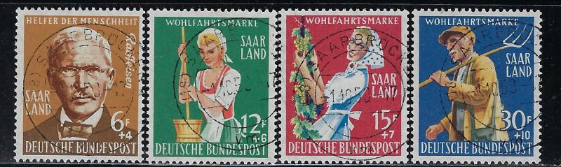 Saar - Scott # B123 - B126, used