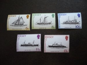 Stamps - Jersey - Scott# 197-201 - Mint Never Hinged Set of 5 Stamps