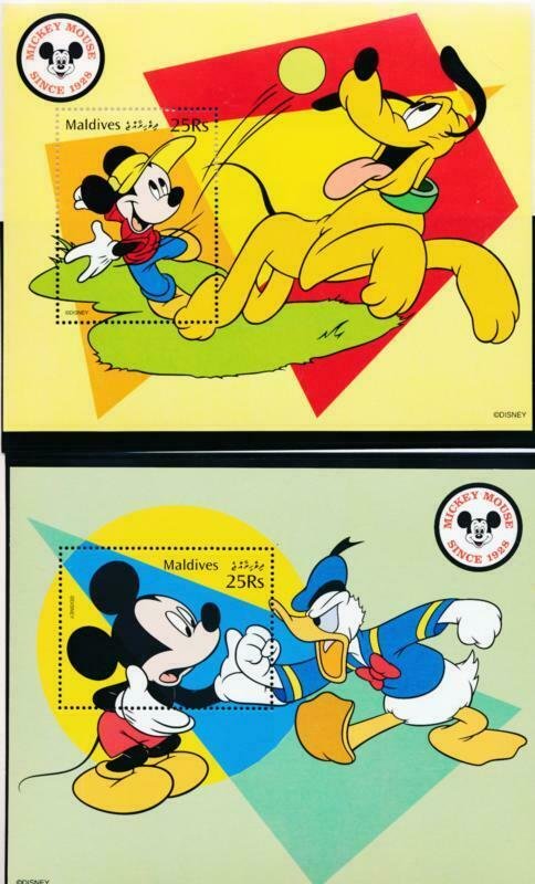 DISNEY MALDIVES 2357-2362 MINT NH MICKEY SINCE 1928