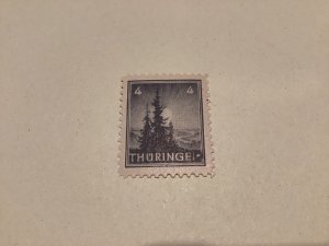 Germany allied occupation Thuringia 1945 obliterated N error Mnh stamp Ref A199