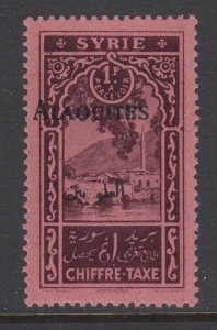 Alaouites, Scott J7a (Yvert TT7a), MNH, Black Overprint