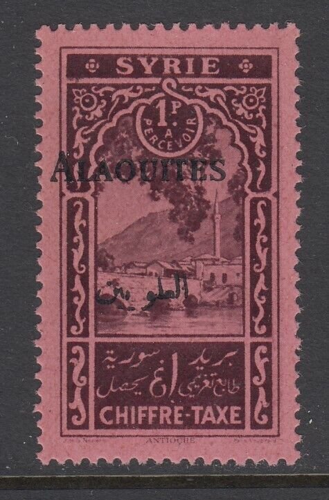 Alaouites, Scott J7a (Yvert TT7a), MNH, Black Overprint