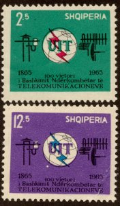 Albania Scott 814-815 Mint never hinged.