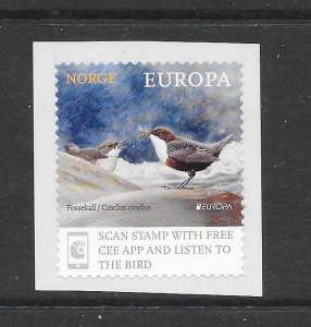 BIRDS - NORWAY #1866 EUROPA  MNH