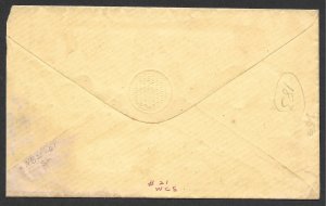 Doyle's_Stamps: Parks Bar, CA, Postal History w/#14 on Cover