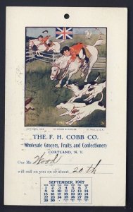 POSTAL HISTORY USA - CORTLAND N.Y. 1907 - STEEPLE RACE