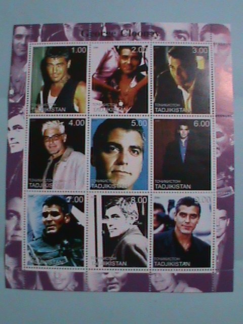 ​TADJIKISTAN  STAMP:2000 GEORGE CLOONEY MNH STAMP SHEET.