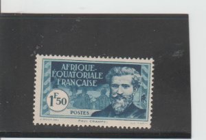 French Equatorial Africa  Scott#  61  MH  (1937 Paul Crampel)